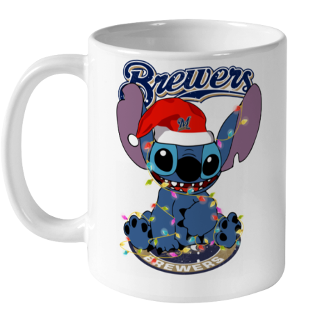 Milwaukee Brewers MLB noel stitch Baseball Christmas Ceramic Mug 11oz