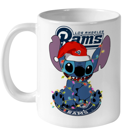 Los Angeles Rams NFL Football noel stitch Christmas Ceramic Mug 11oz