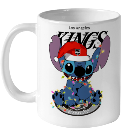 Los Angeles Kings NHL Hockey noel stitch Christmas Ceramic Mug 11oz