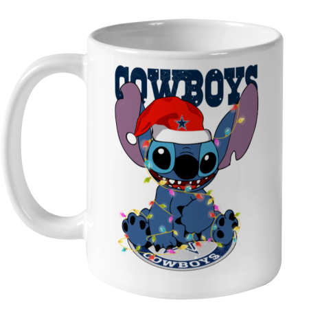 Dallas Cowboys NFL Football noel stitch Christmas Ceramic Mug 11oz