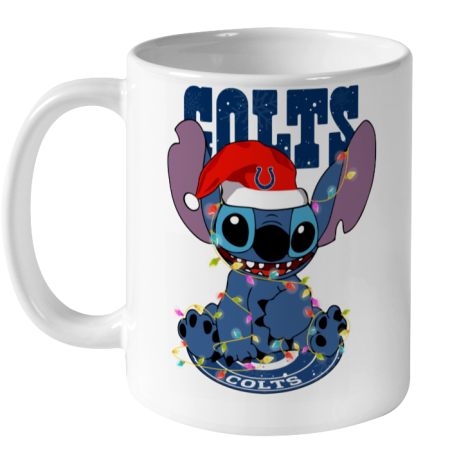 Indianapolis Colts NFL Football noel stitch Christmas Ceramic Mug 11oz