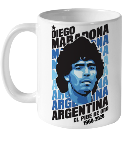 Diego Maradona El Pibe De Pro 1960 2020 Rest In Peace Ceramic Mug 11oz