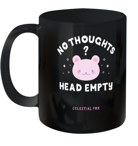No Thoughts Head Empty Celestial Fox Ceramic Mug 11oz