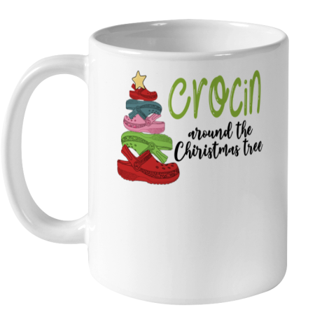 Crocin Around The Christmas Tree Funny Ceramic Mug 11oz