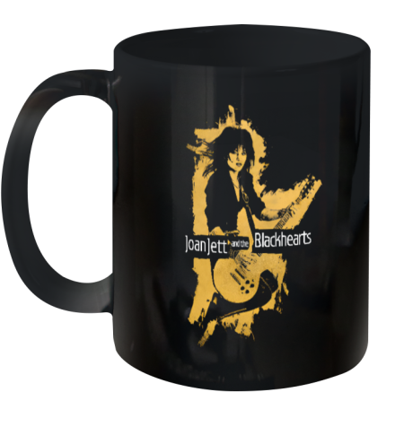 Yellow Silhouette Joan Jett And The Blackhearts Ceramic Mug 11oz