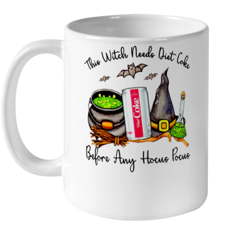 Hocus Pocus Halloween  This Witch Need Diet Coke Ceramic Mug 11oz