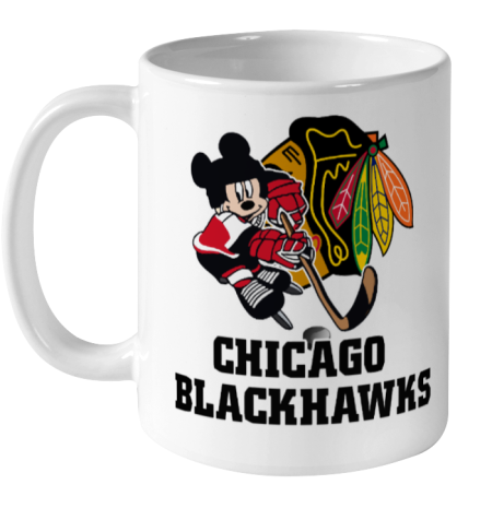 ox0u chicago blackhawks mickey mouse ceramic mug 110 56 front white