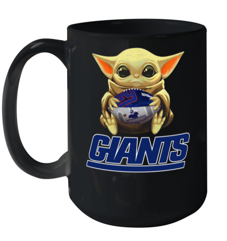 NFL Football New York Giants Baby Yoda Star Wars Ceramic Mug 15oz