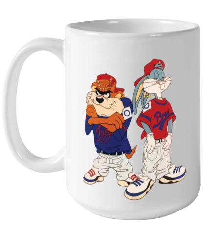 bo5s bugs and taz kriss kross tshirt ceramic mug 150 54 front white