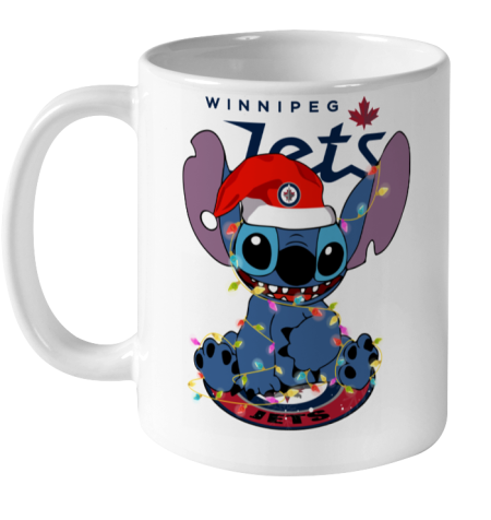 Winnipeg Jets NHL Hockey noel stitch Christmas Ceramic Mug 11oz