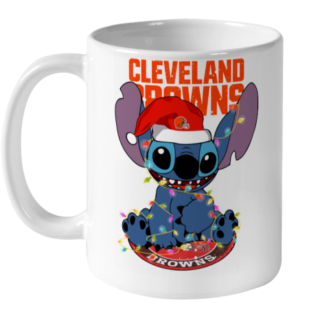 Cleveland Browns NFL Football noel stitch Christmas Ceramic Mug 11oz