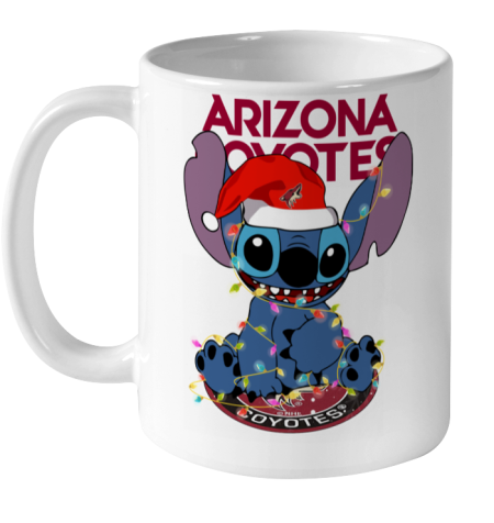 Arizona Coyotes NHL Hockey noel stitch Christmas Ceramic Mug 11oz