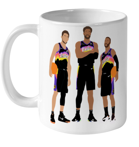 Phoenix Suns Chris Paul, Devin Booker, DeAndre Ayton Ceramic Mug 11oz