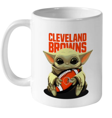 gtsr baby yoda loves the cleveland browns ceramic mug 110 56 front white
