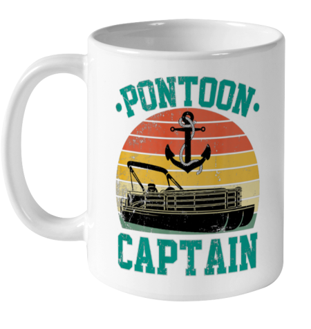 Pontoon Captain Funny Boaters Or Boat Driving Lovers Ceramic Mug 11oz