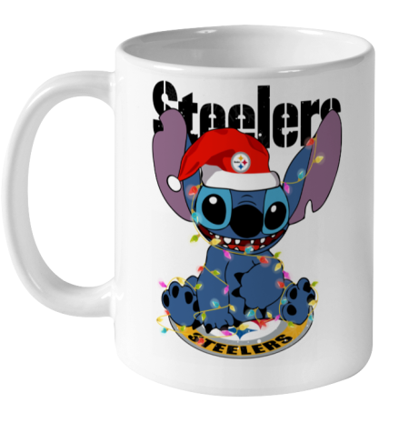 Pittsburgh Steelers NFL Football noel stitch Christmas Ceramic Mug 11oz