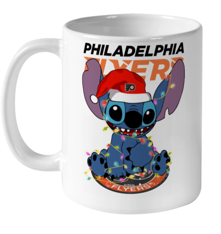 Philadelphia Flyers NHL Hockey noel stitch Christmas Ceramic Mug 11oz