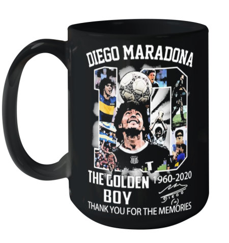 10 Diego Maradona The Golden Boy 1960 2020 Thank You For The Memories Signature Ceramic Mug 15oz