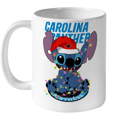 Carolina Panthers NFL Football noel stitch Christmas Ceramic Mug 11oz