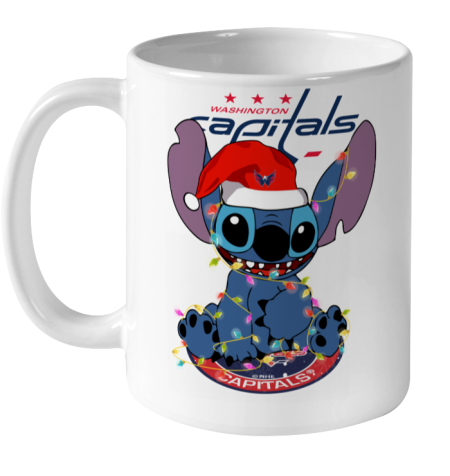 Washington Capitals NHL Hockey noel stitch Christmas Ceramic Mug 11oz