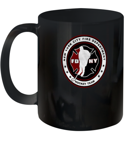 Spittin' Chiclets Fdny Hockey New York City Fire Department Hockey Team Ceramic Mug 11oz