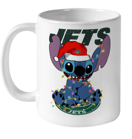 New York Jets NFL Football noel stitch Christmas Ceramic Mug 11oz