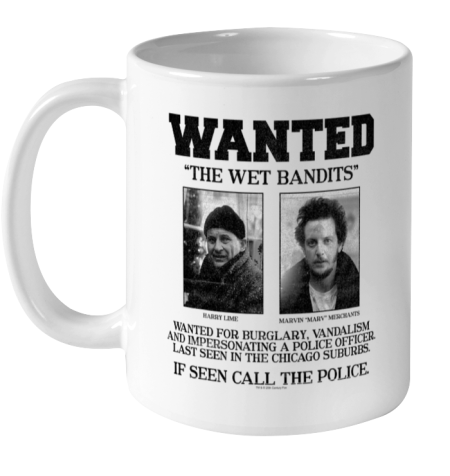 Home Alone Wanted The Wet Bandits Ceramic Mug 11oz