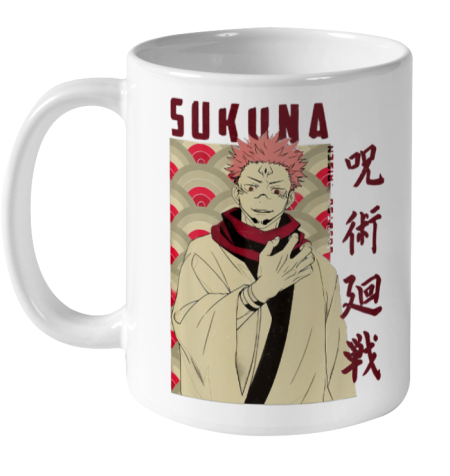 Sukuna Jujutsu Kaisen Anime Manga Ryomen Sukuna Fans Ceramic Mug 11oz