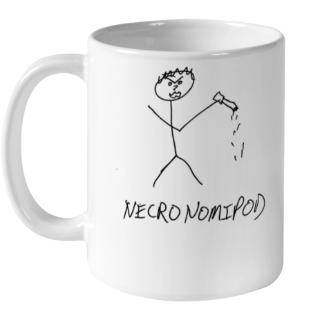 Necronomipod Stick Figure Mike Draw Ceramic Mug 11oz