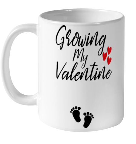 Womens Growing My Valentine Great Family Gift Ceramic Mug 11oz
