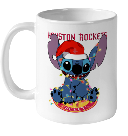 Houston Rockets NBA noel stitch Basketball Christmas Ceramic Mug 11oz