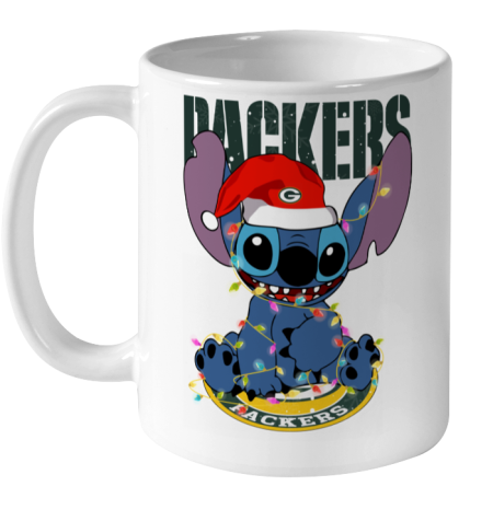 Green Bay Packers NFL Football noel stitch Christmas Ceramic Mug 11oz