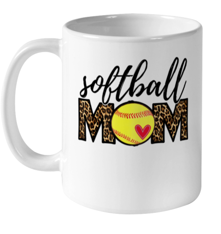Softball Mom Leopard Funny Baseball Mom Mother s Day 2021 Ceramic Mug 11oz