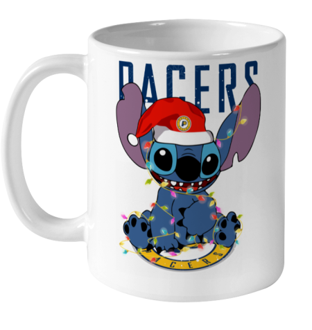 Indiana Pacers NBA noel stitch Basketball Christmas Ceramic Mug 11oz