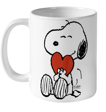 Peanuts Snoopy Heart Valentine Ceramic Mug 11oz