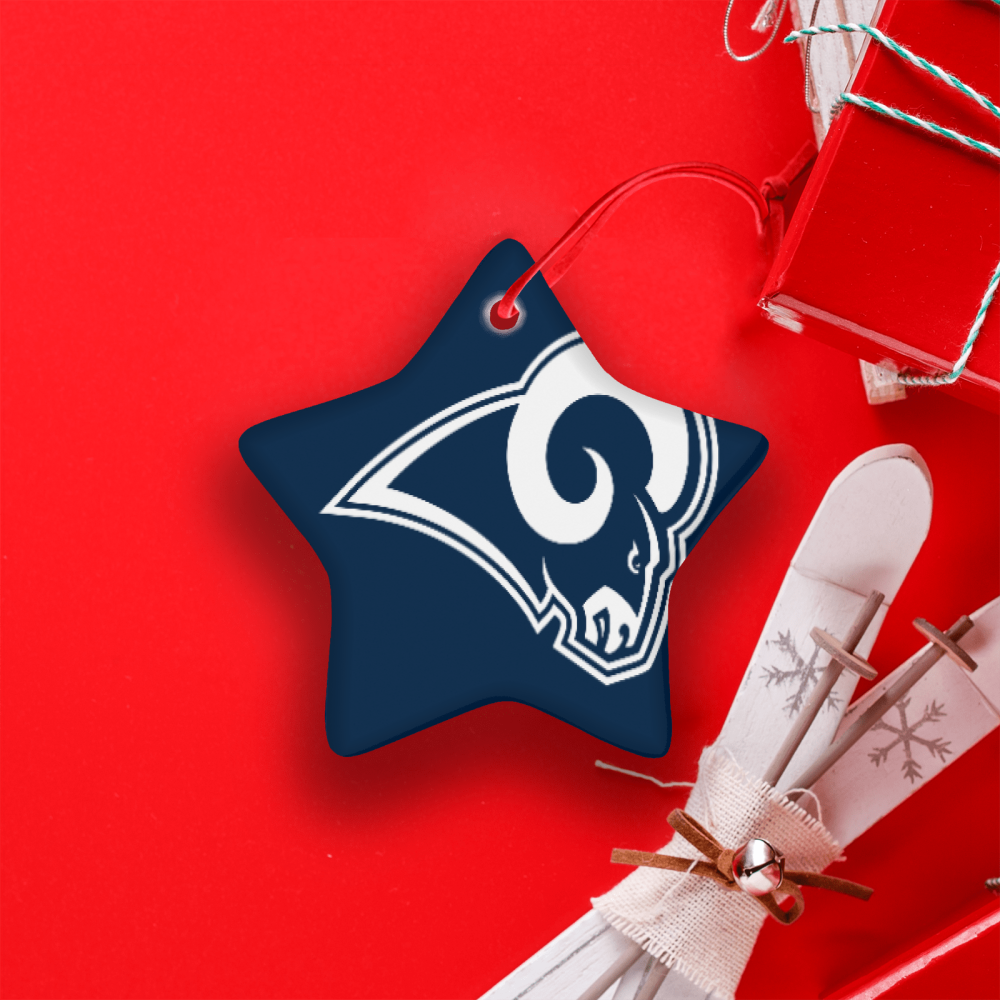 Los Angeles Rams NFL Team Spirit Ceramic Star Ornament