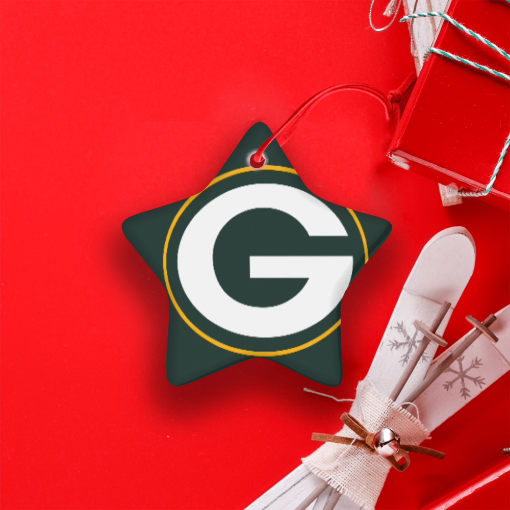 Green Bay Packers NFL Team Spirit Ceramic Star Ornament