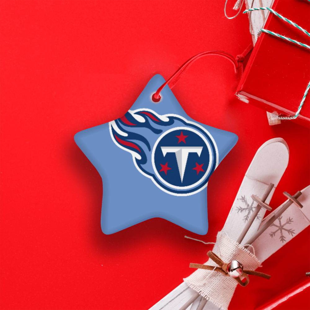 Tenneessee Titans NFL Team Spirit Ceramic Star Ornament