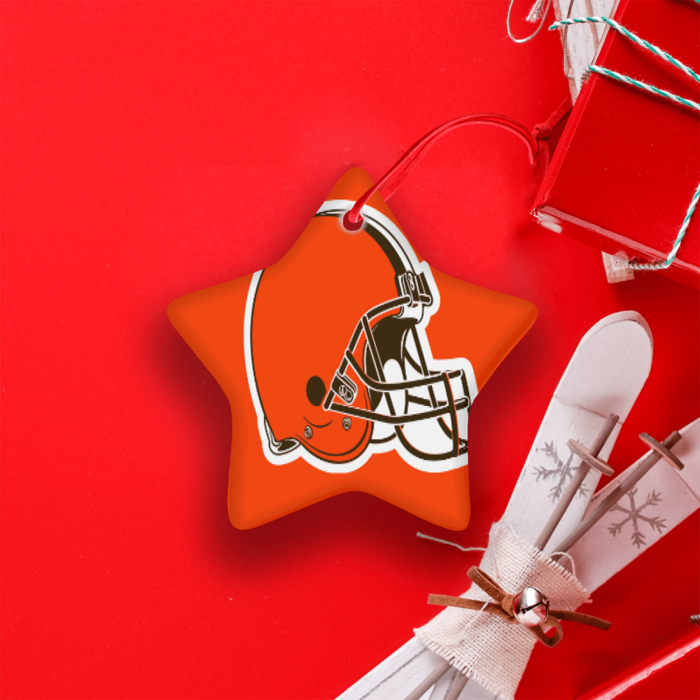 Cleveland Browns NFL Team Spirit Ceramic Star Ornament