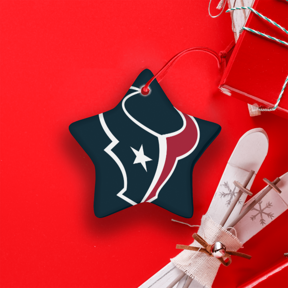 Houston Texans NFL Team Spirit Ceramic Star Ornament