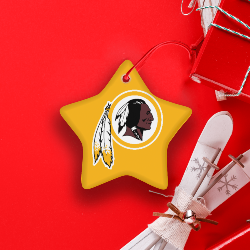 Washington Redskins NFL Team Spirit Ceramic Star Ornament