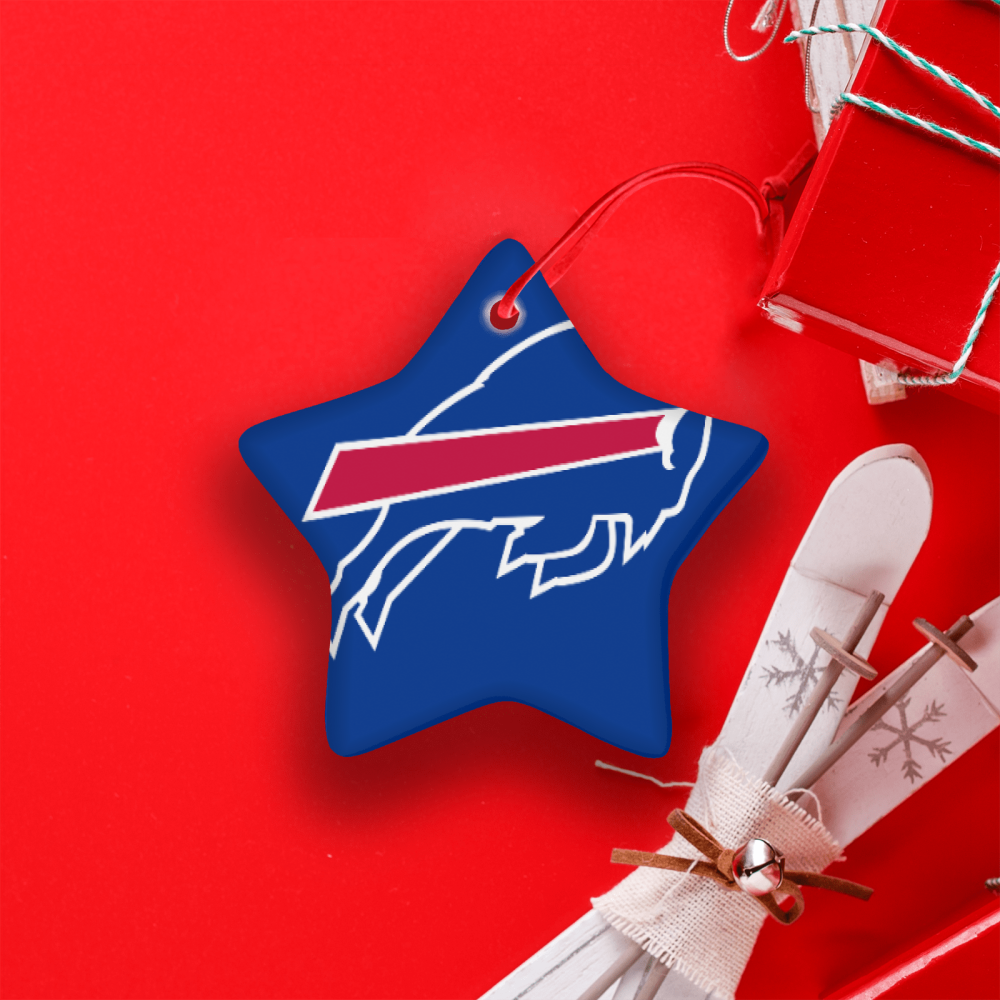 Buffalo Bills NFL Team Spirit Ceramic Star Ornament