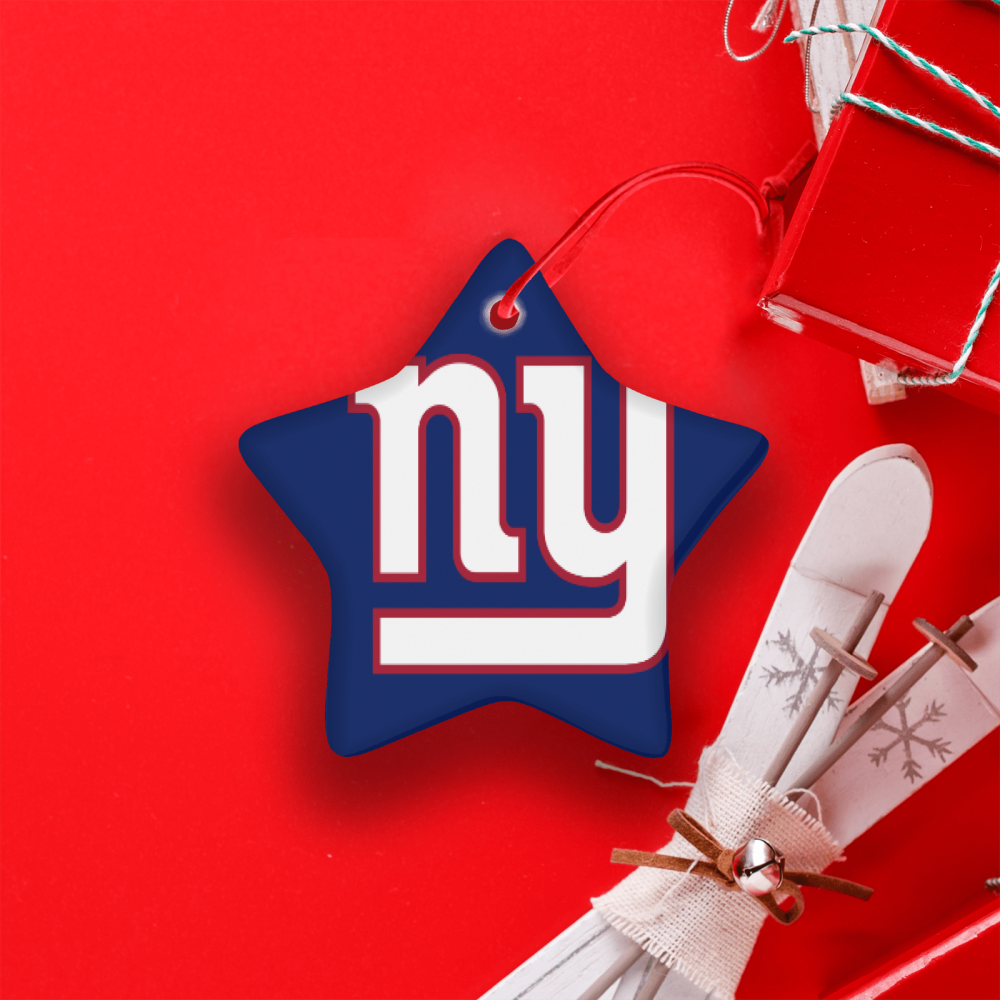 New York Giants NFL Team Spirit Ceramic Star Ornament