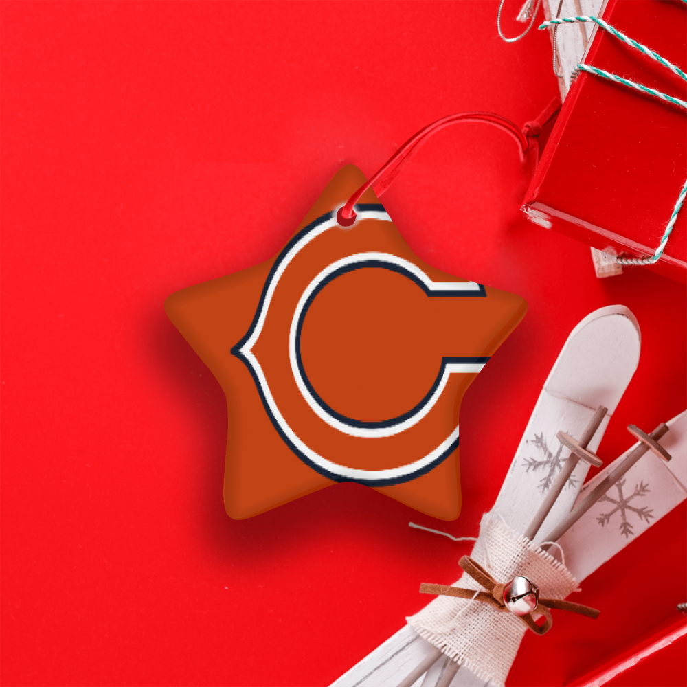 Chicago Bears NFL Team Spirit Ceramic Star Ornament
