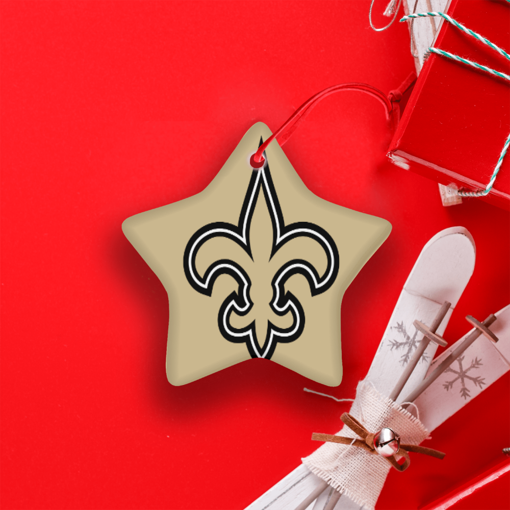 New Orleans Saints NFL Team Spirit Ceramic Star Ornament