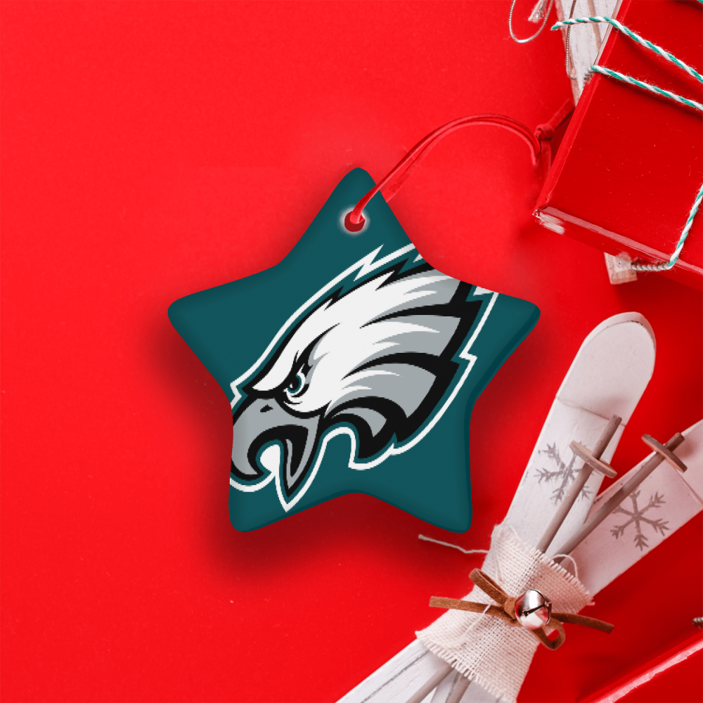 Philadelphia Eagles NFL Team Spirit Ceramic Star Ornament
