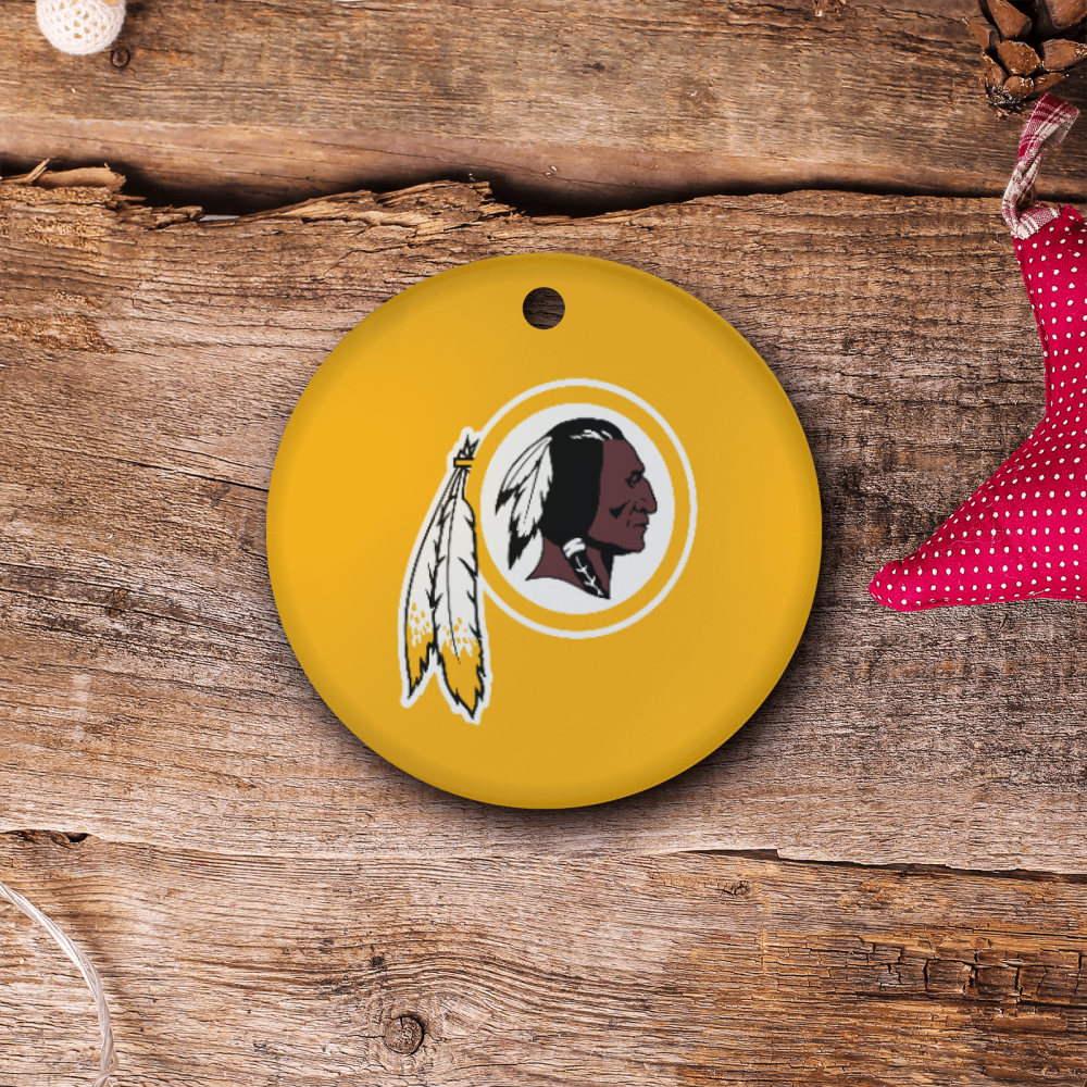 Washington Redskins NFL Team Spirit Ceramic Circle Ornament