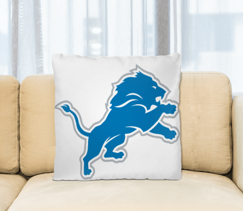 NFL Detroit Lions Logo Square Pillow