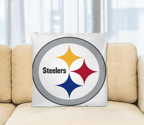 NFL Pittsburgh Steelers Logo Square Pillow