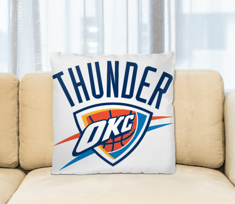 NBA Oklahoma City Thunder Logo Square Pillow
